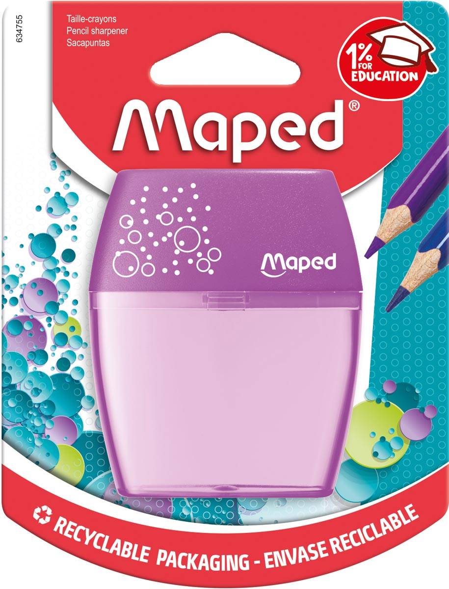 Maped Potloodslijper Shaker 2-gaats, op blister