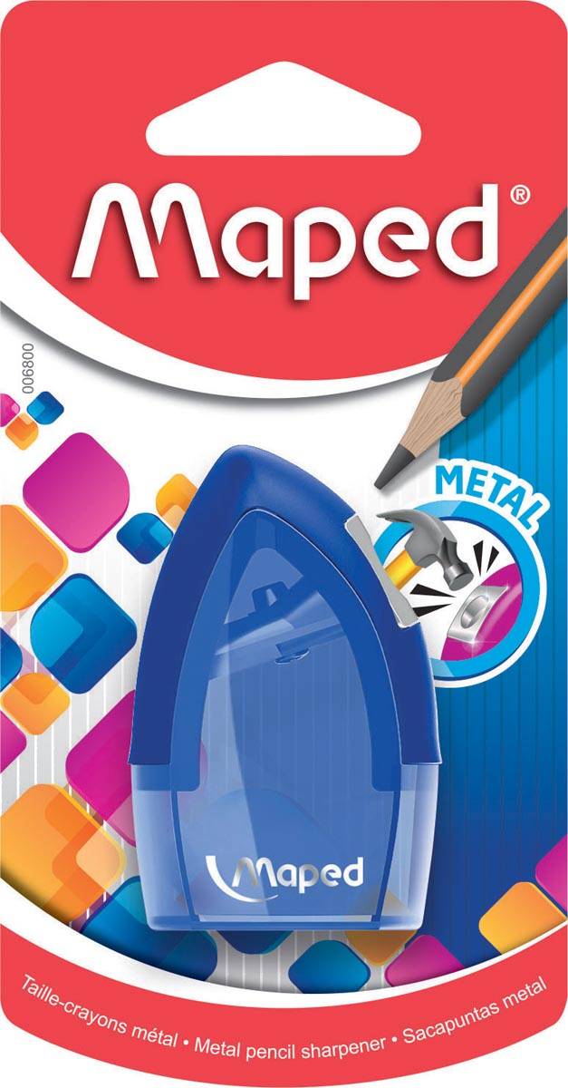 Maped Potloodslijper Tonic Metal 1-gaats, op blister