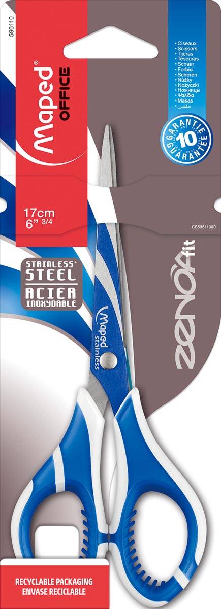 Maped schaar Zenoa fit 17 cm, symmetrische ogen