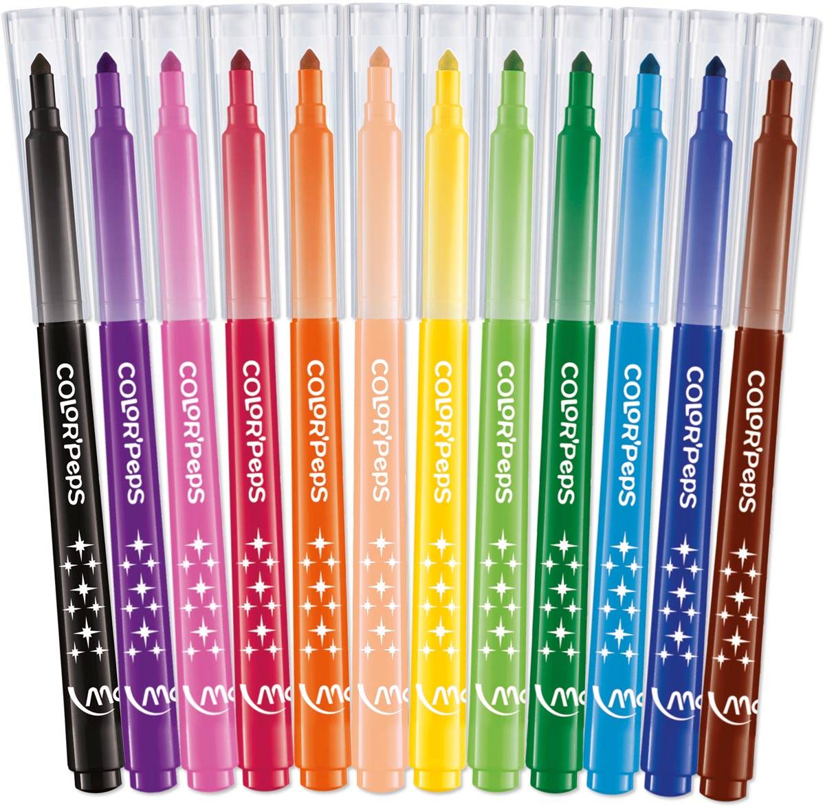 Maped Viltstift Color'Peps 12 stiften in een kartonnen etui