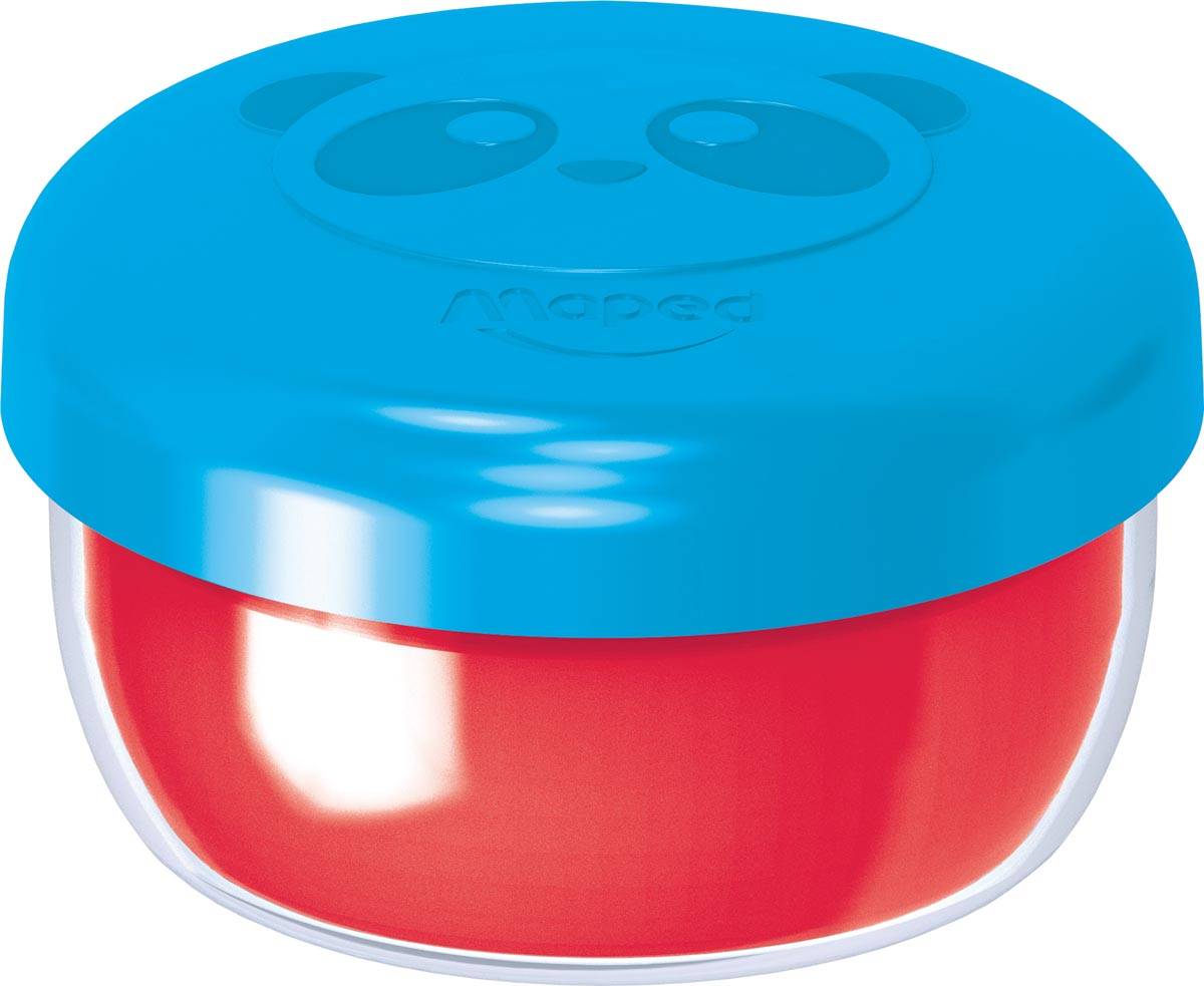 Maped vingerverf Color'Peps Early Age, doos van 4 potjes van 80 ml in geassorteerde kleuren