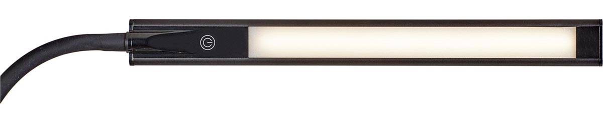 Maul bureaulamp LED Pirro, warmwit licht, dimbaar, met tafelklem, zwart