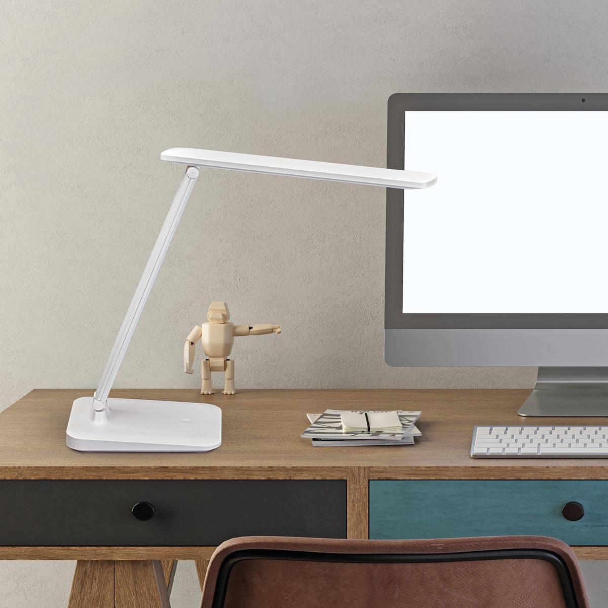 MAUL bureaulamp Sally, LED, dimbaar, op voet, wit