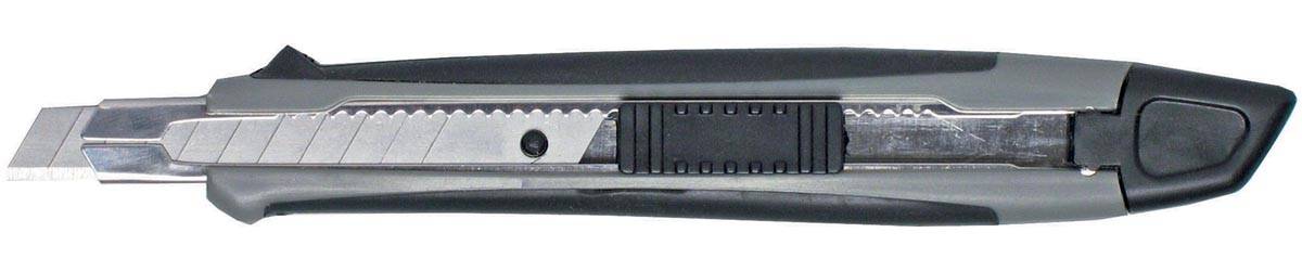 MAUL cutter Softgrip met rem, 9 mm, grijs