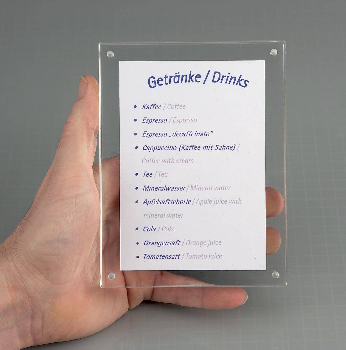 MAUL fotolijst acryl 11.5x9x2.4cm magnetisch verbonden op de hoeken