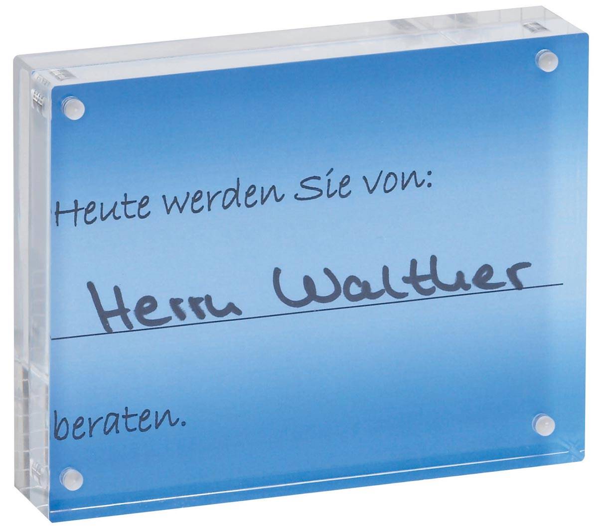 MAUL fotolijst acryl 11.5x9x2.4cm magnetisch verbonden op de hoeken