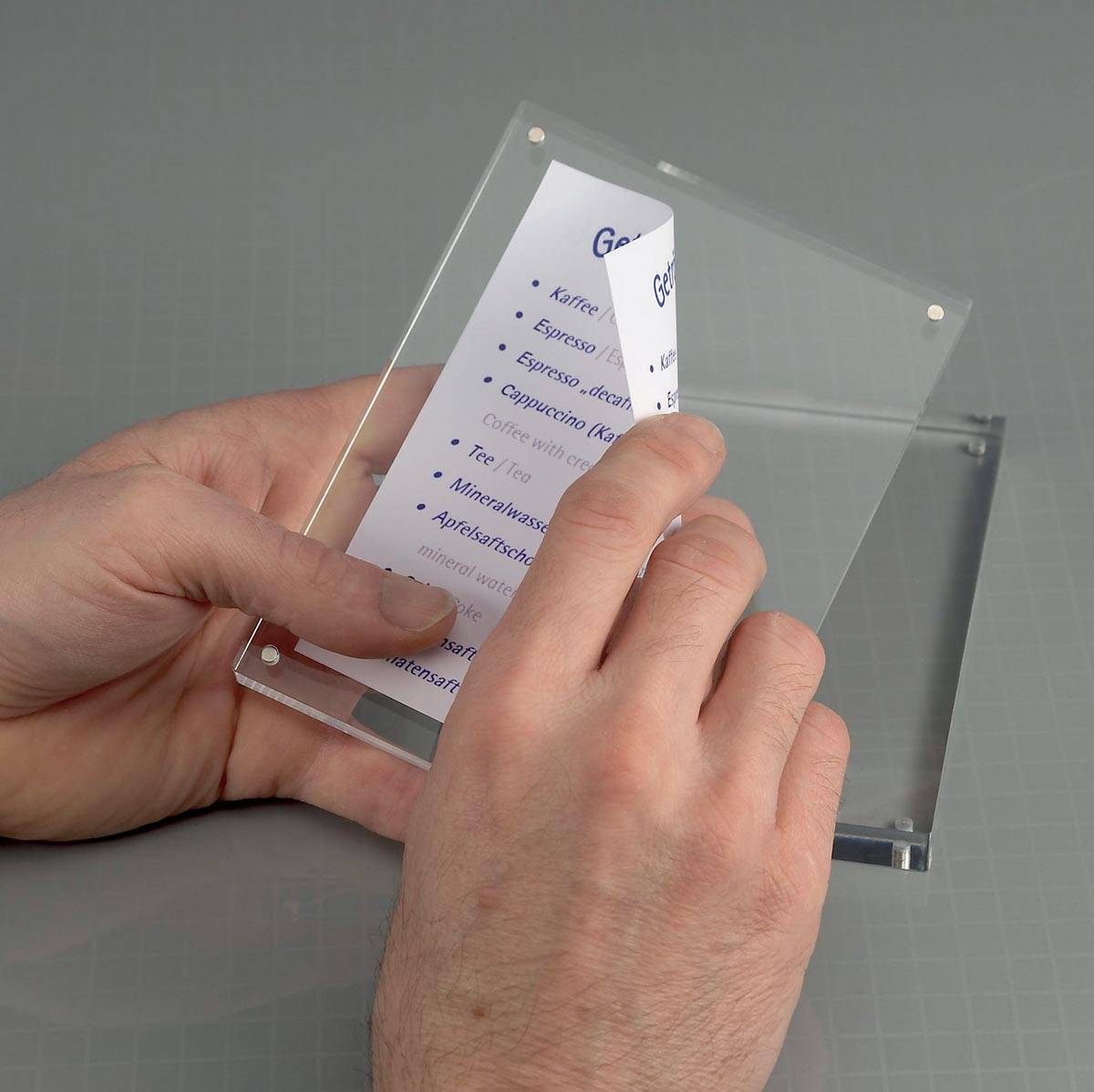 MAUL fotolijst acryl 11.5x9x2.4cm magnetisch verbonden op de hoeken