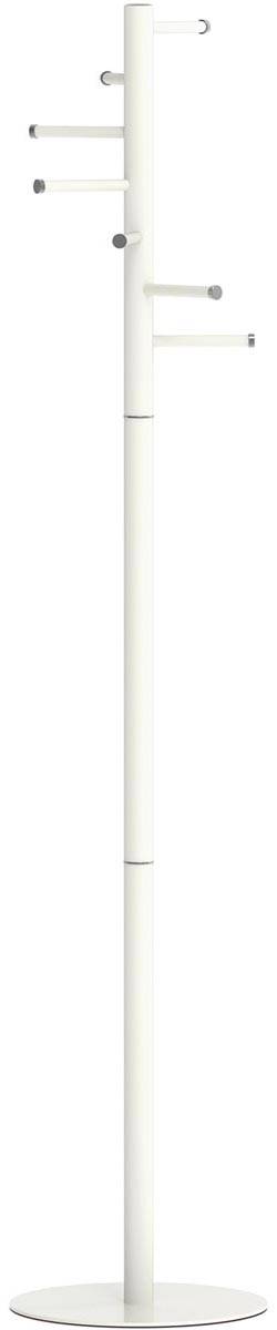 MAUL kapstok Caurus metaal, hoogte 177 cm, 7 ophangrails, wit RAL9010