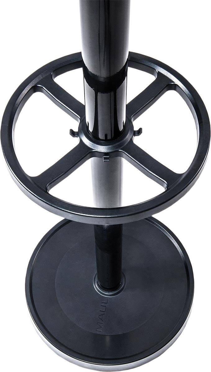 MAUL kapstok Nubis metaal, hoogte 175 cm, 20 ophanghaken met parapluhouder, zwart RAL9004