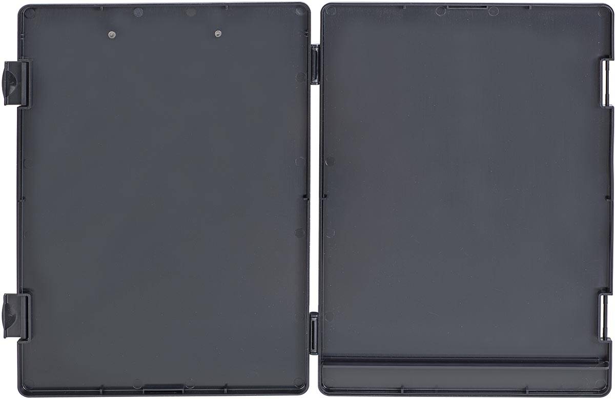 MAUL klembordkoffer Lefty hard kunststof PP linksdraaiend open A4 33.5x24.5x2.5cm zwart