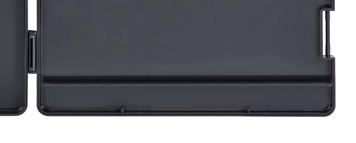 MAUL klembordkoffer Lefty hard kunststof PP linksdraaiend open A4 33.5x24.5x2.5cm zwart