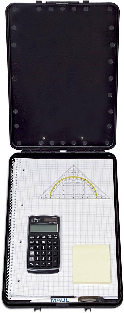 MAUL klembordkoffer Slim hard kunststof PP A4 34.5x24.2x3.3cm zwart