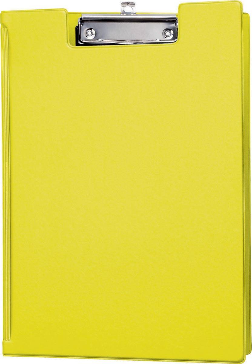 MAUL klembordmap met insteek binnenzijde A4 staand geel