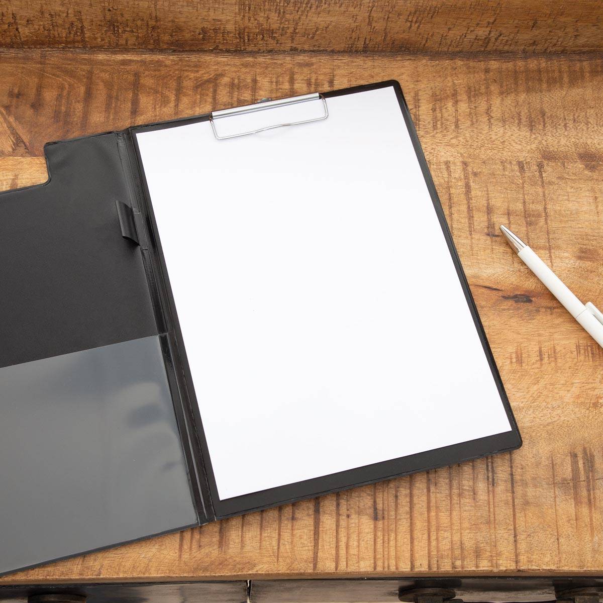 MAUL klembordmap Poly, PP folie, A4 staand, zwart