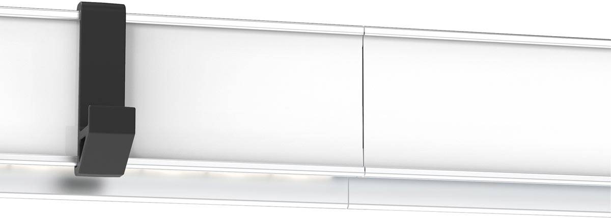 MAUL klemlijst Pro aluminium 50x4,5cm multi-functioneel met 5 toepassingen