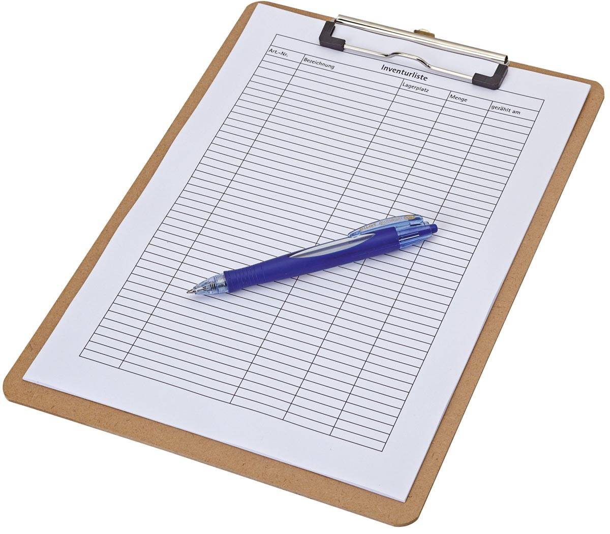 MAUL klemplaat Basic, hardboard karton, A4 staand, bruin