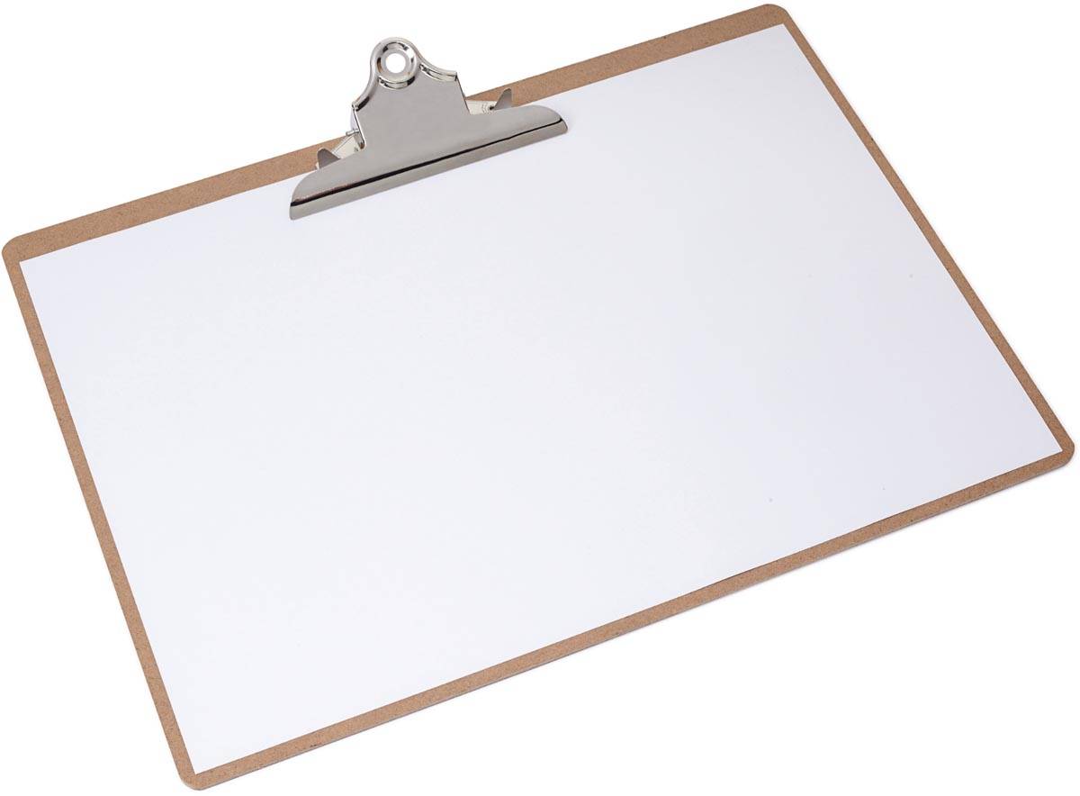 MAUL klemplaat Classic, hardboard karton, A3 liggend, bruin