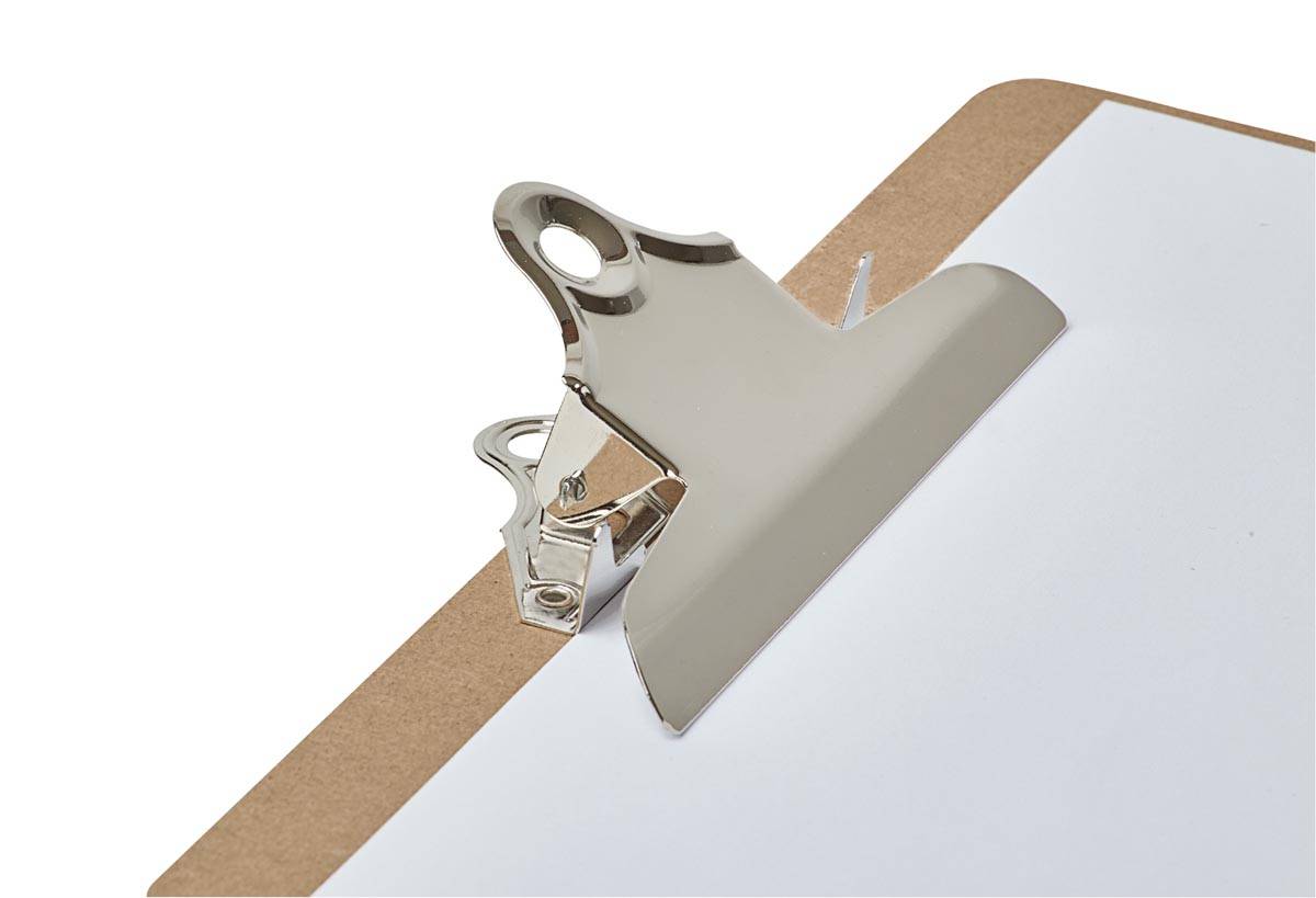 MAUL klemplaat Classic, hardboard karton, A4 liggend, bruin