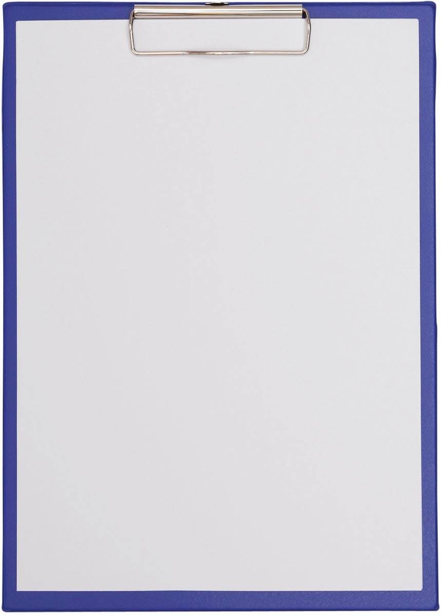 MAUL klemplaat Poly, PP folie, A4 staand, blauw