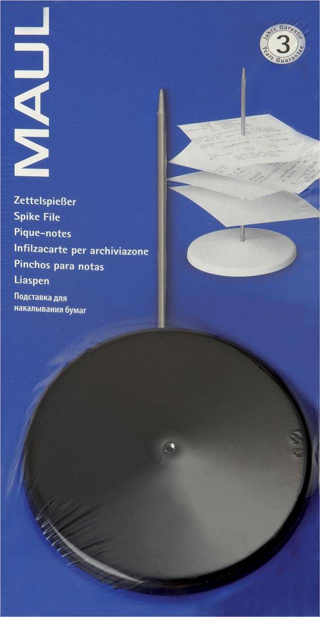 MAUL liaspen Bonnenprikker 17cm zonder knop blister 1 zwart