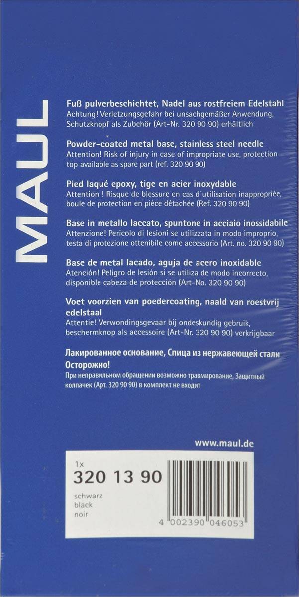 MAUL liaspen Bonnenprikker 17cm zonder knop blister 1 zwart