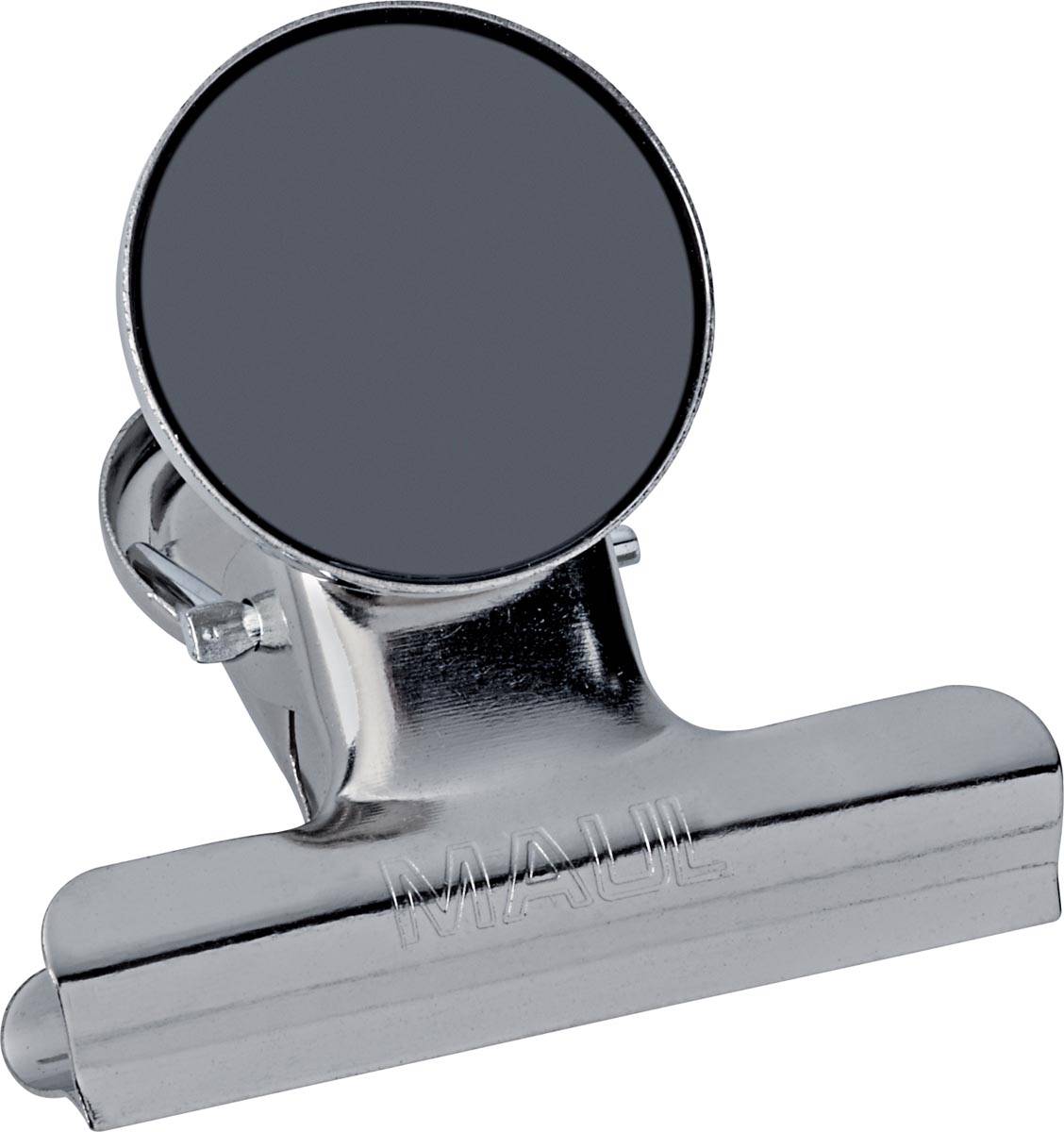 MAUL papierklem bulldogclip magnetisch 52 mm blister 2 verchroomd