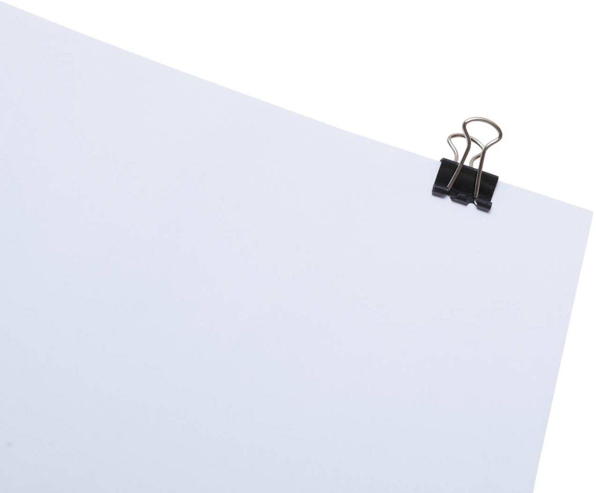 MAUL papierklem foldback 13mm blister 12 zwart