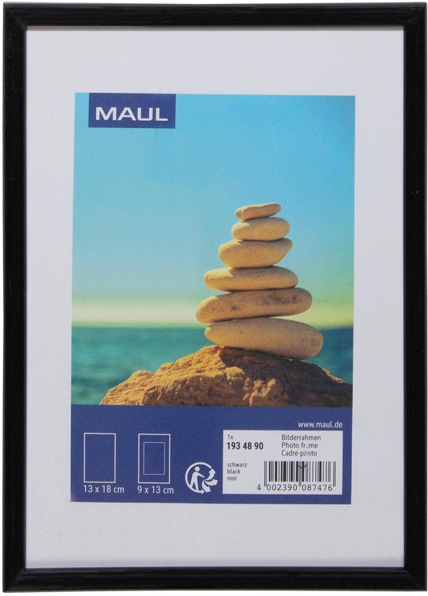 MAULart fotolijst , kunststof frame, ft 13 x 18 cm, zwart