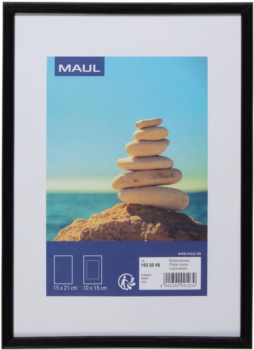 MAULart fotolijst , kunststof frame, ft 15 x 21 cm , zwart