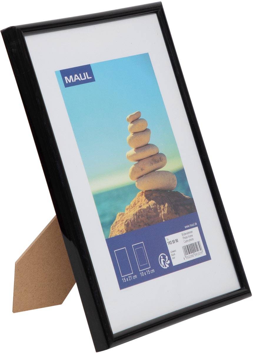 MAULart fotolijst , kunststof frame, ft 15 x 21 cm , zwart