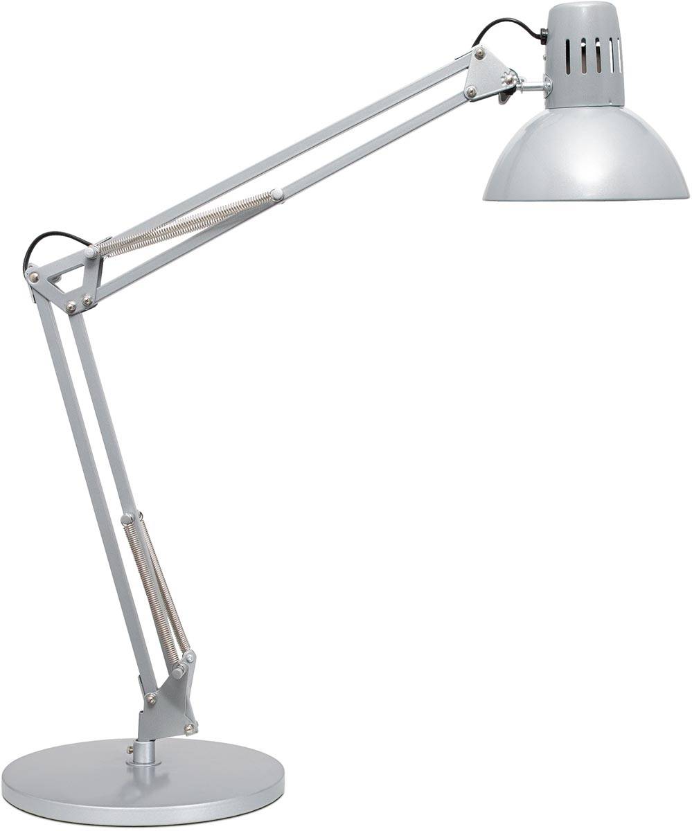 MAULstudy bureaulamp, met voet, zilver