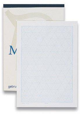 Mercurius isometrisch grafisch papier, 50 vel, ft A4