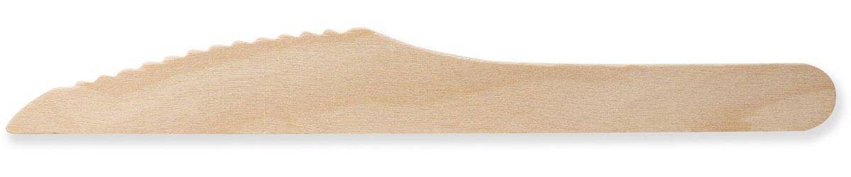 Mes uit hout, gecoat, 165 mm, pak van 100 stuks