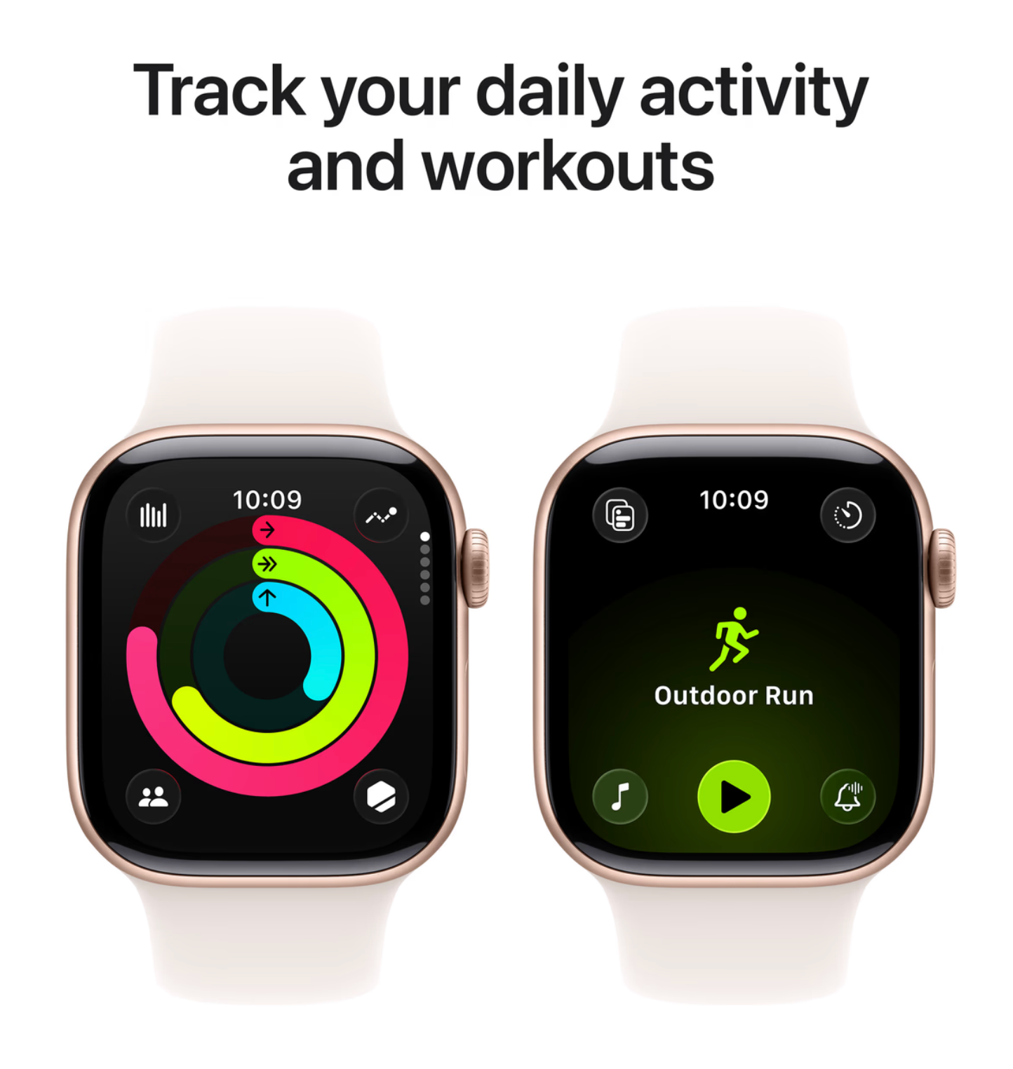 Apple Watch Series 11 42mm Roségoud Sportband M/L