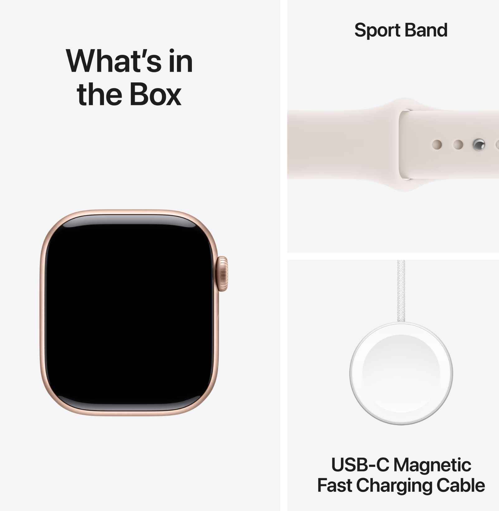 Apple Watch Series 11 42mm Roségoud Sportband M/L