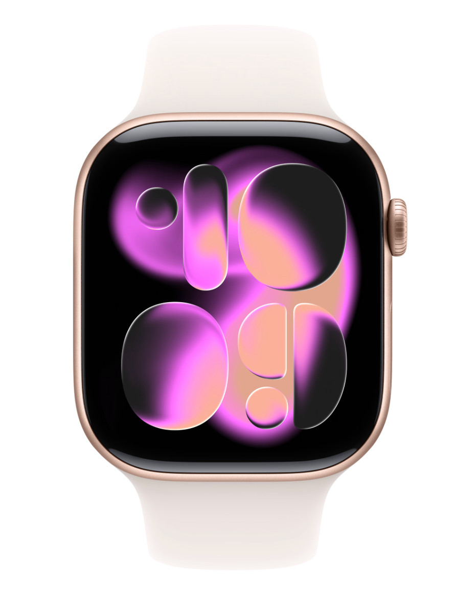 Apple Watch Series 11 46mm Roségoud Sportband M/L