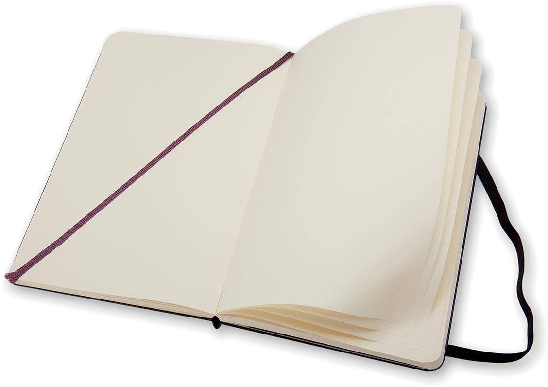 Moleskine notitieboek, ft 13 x 21 cm, effen, harde cover, 240 bladzijden, zwart