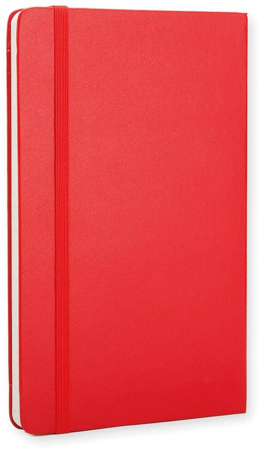 Moleskine notitieboek, ft 13 x 21 cm, gelijnd, harde cover, 240 blad, rood
