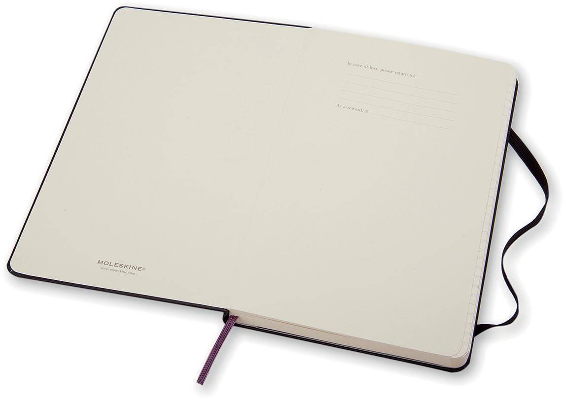 Moleskine notitieboek, ft 13 x 21 cm, gelijnd, harde cover, 240 bladzijden, zwart