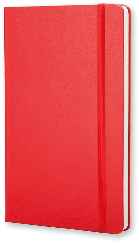 Moleskine notitieboek, ft 9 x 14 cm, effen, harde cover, 192 blad, rood