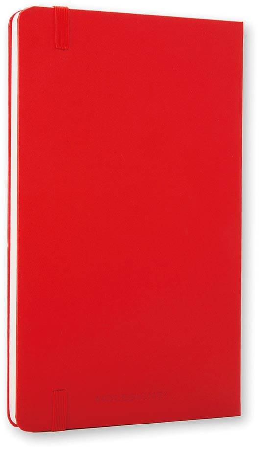 Moleskine notitieboek, ft 9 x 14 cm, effen, harde cover, 192 blad, rood