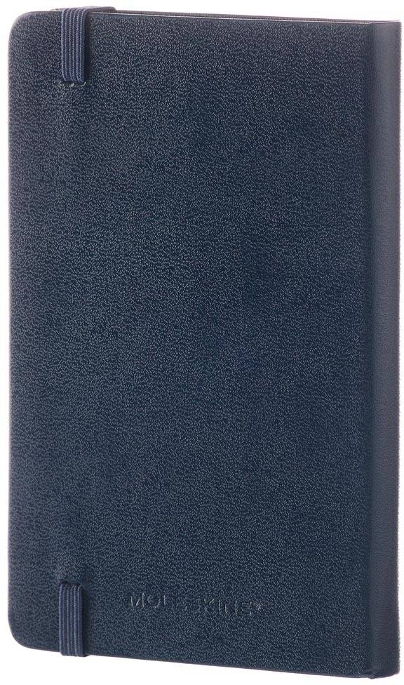 Moleskine notitieboek, ft 9 x 14 cm, gelijnd, harde cover, 192 blad, saffier
