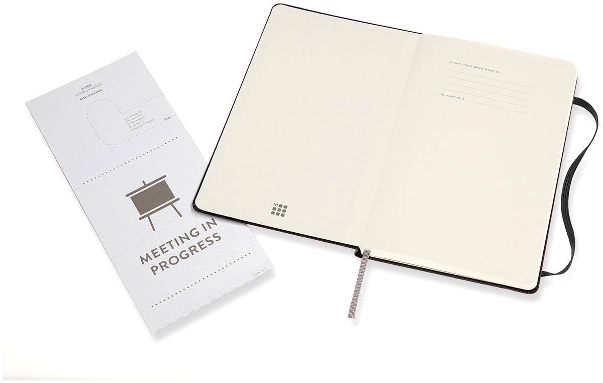 Moleskine notitieboek professional,  ft 13 x 21 cm, gelijnd, harde cover, 240 blad, zwart