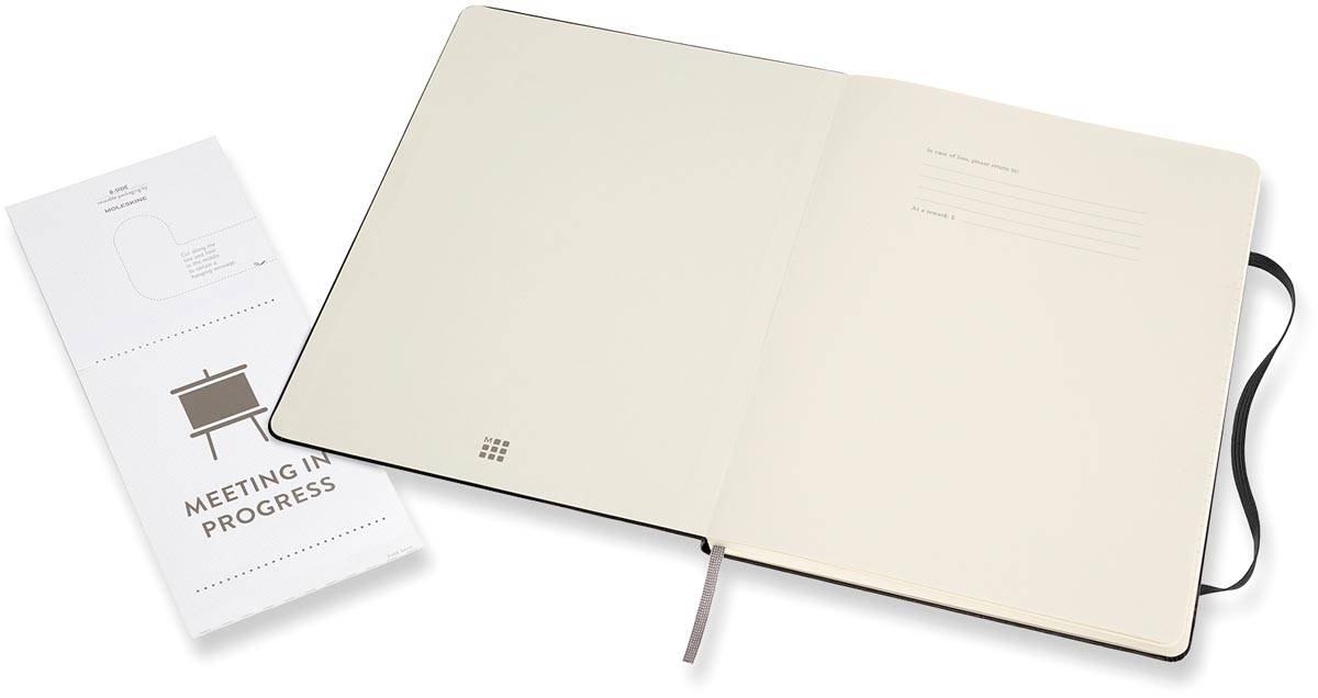 Moleskine notitieboek professional,  ft 19 x 25 cm, gelijnd, harde cover, 189 blad, zwart