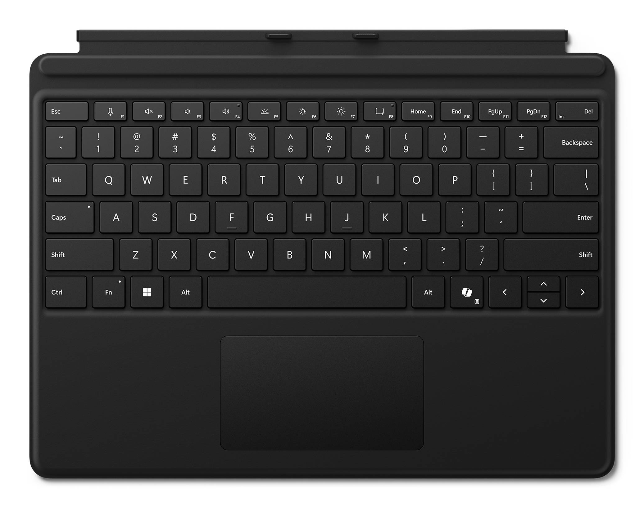 Microsoft Surface Pro Keyboard AZERTY Frans Microsoft Cover port Zwart