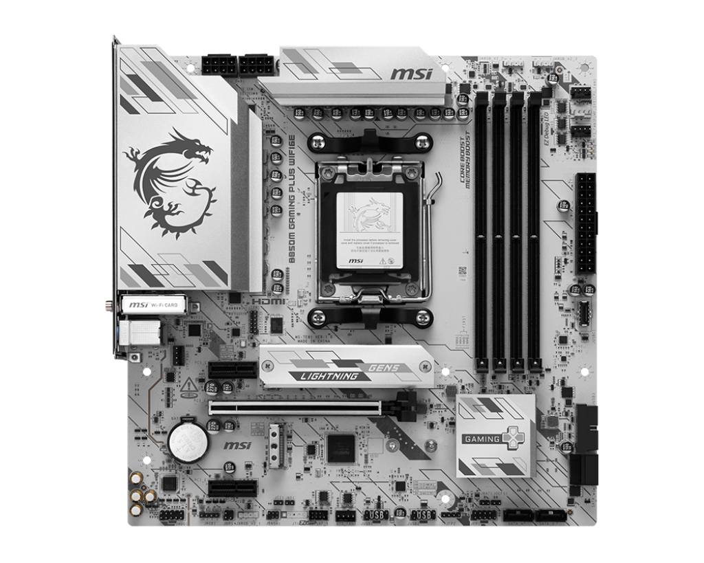 MSI B850M GAMING PLUS WIFI6E AMD B850 Socket AM5 micro ATX