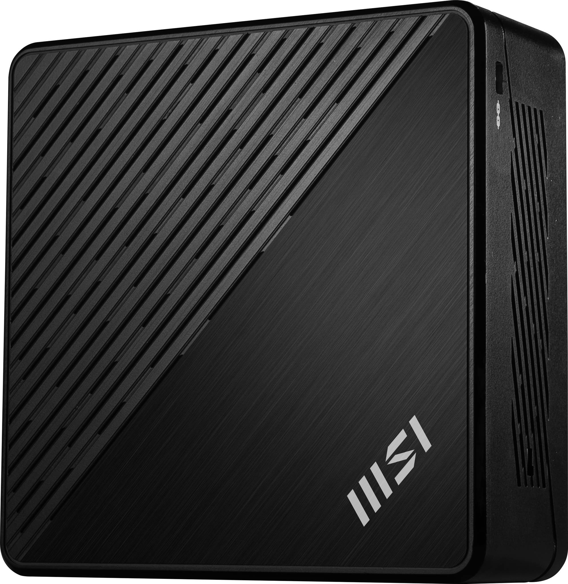 MSI Cubi N ADL S-078EU Intel® N N100 4 GB DDR4-SDRAM 128 GB SSD Windows 11 Pro Mini PC Zwart