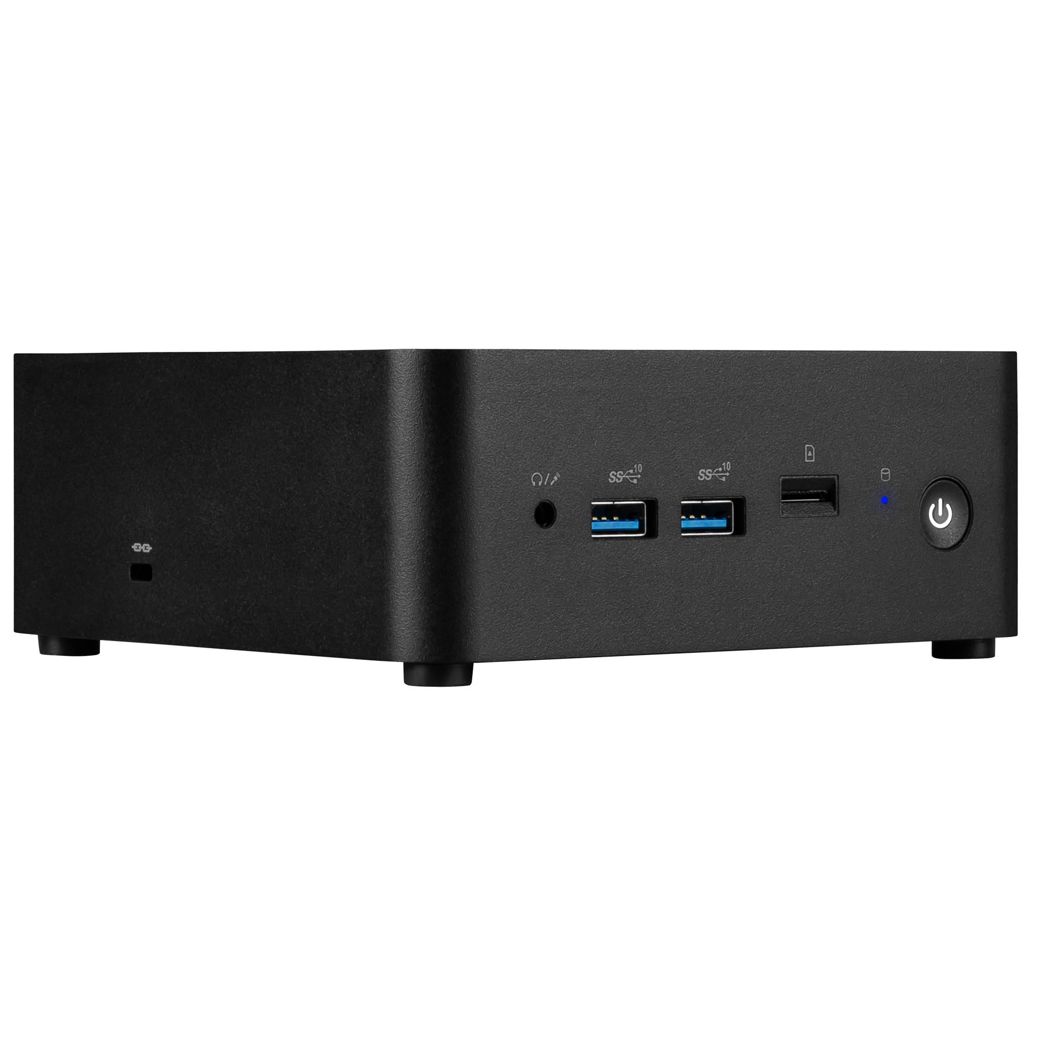 MSI Cubi NUC 1M-003EU Intel Core 3 100U 8 GB DDR5-SDRAM 512 GB SSD Windows 11 Pro Zwart