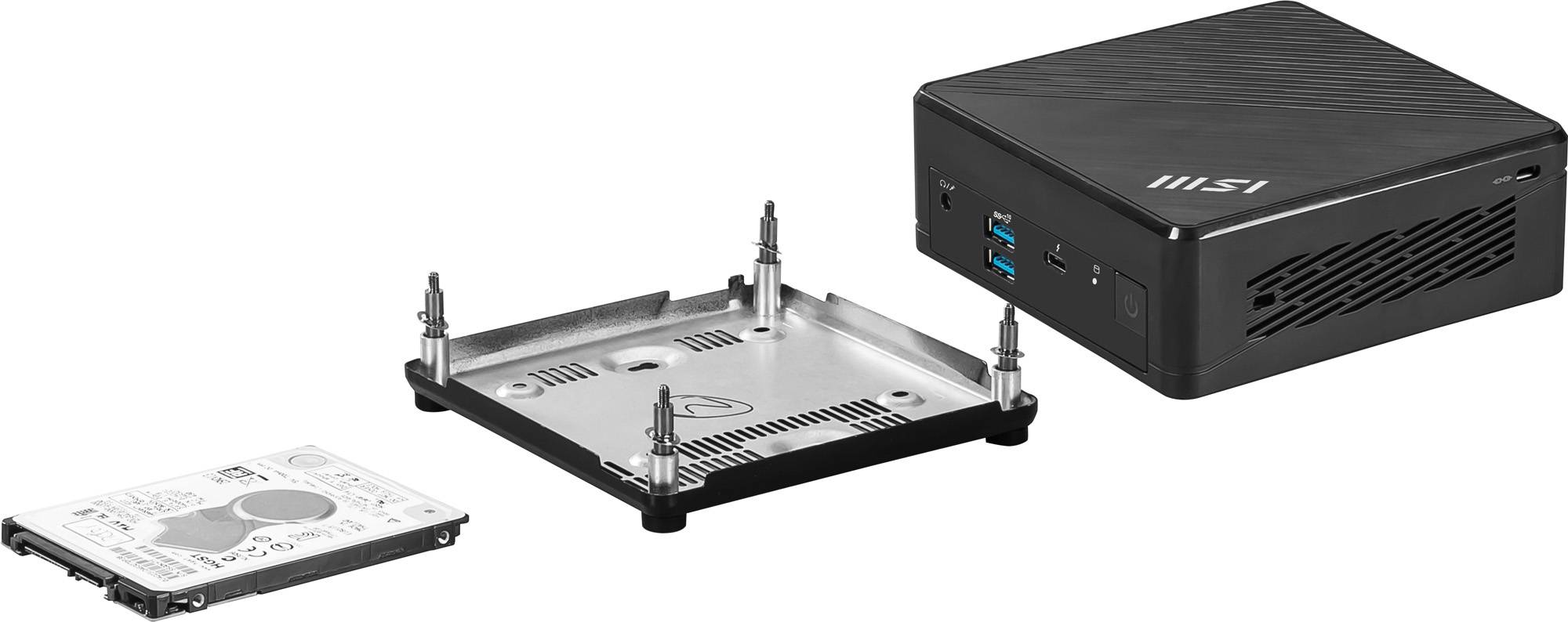 MSI Cubi NUC 1M-013BEU 0.84L sized PC Zwart 120U Intel SoC