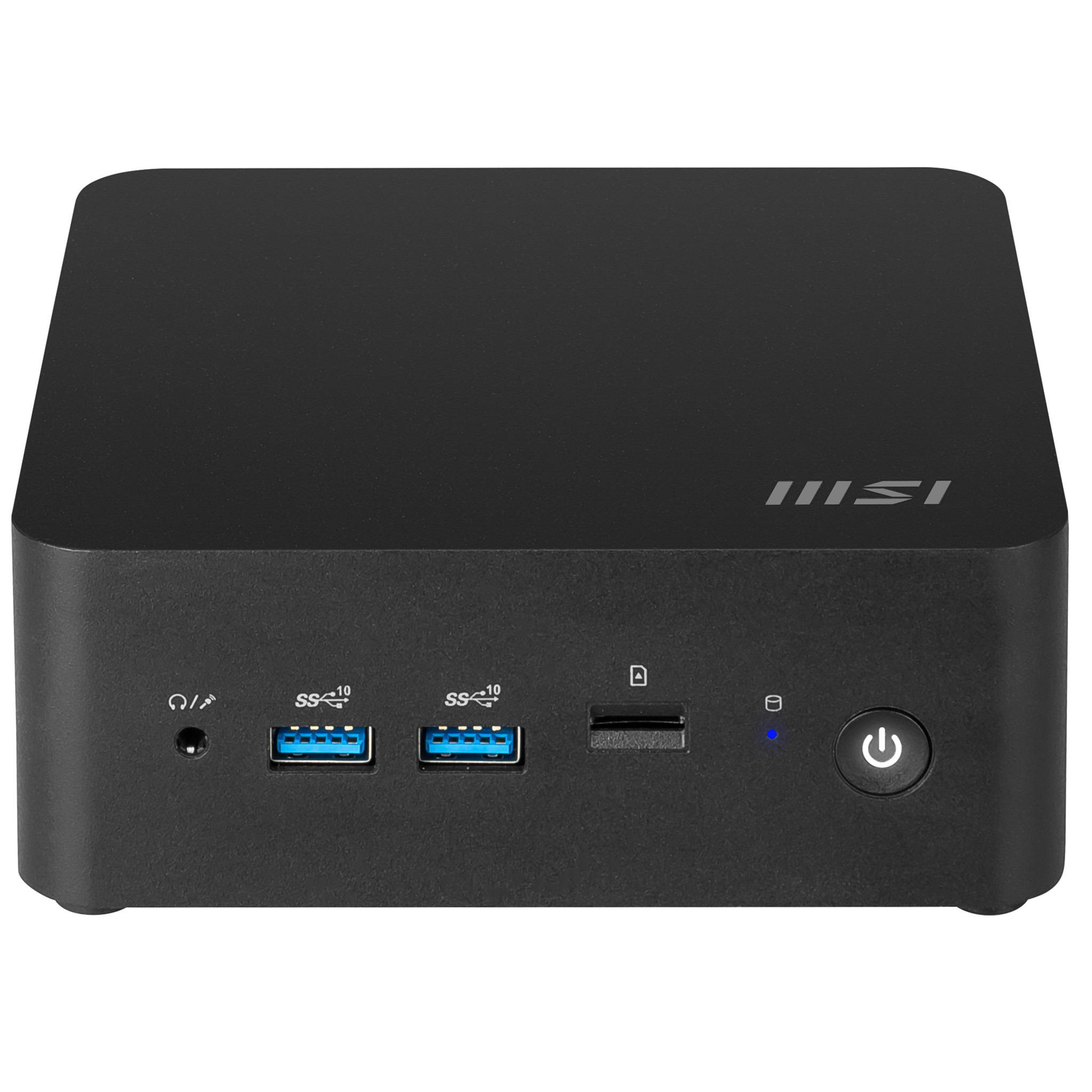MSI Cubi NUC 1MG-001EU PC's/werkstation Intel Core 7 150U 16 GB DDR5-SDRAM 1 TB SSD Windows 11 Pro Mini PC Zwart